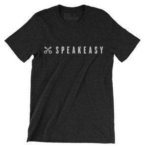 Speak Easy Logo Tee Heather - Black