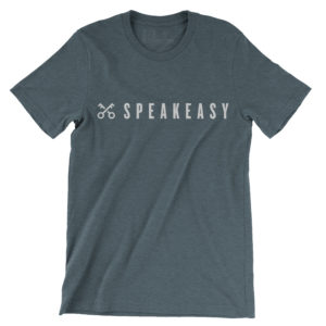 Speak Easy Logo Tee Heather - Slate